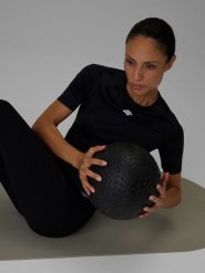 4F Koszulka treningowa slim szybkoschnąca damska - czarna XL. Czarne koszulki sportowe damskie 4F, l, bez wzorów, ze skóry, bez ramiączek, na fitness i siłownię. Za 99.99 zł.