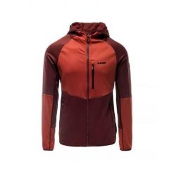 Bluza sportowa męska Hi-Tec Camil M. Czerwone bluzy sportowe męskie Hi-tec, m, bez wzorów, z kapturem, trekkingowe. Za 276.00 zł.