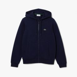 Bluza sportowa męska Lacoste SH9626 00 166 rozpinana. Niebieskie koszulki sportowe męskie Lacoste, m, bez wzorów, bez ramiączek, tenisowe. Za 319.00 zł.