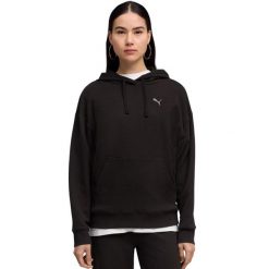 PUMA ESS Elevated Comfort Hoodie bluza damska. Czarne bluzy damskie Puma, xl, bez wzorów, z polaru, bez ramiączek. Za 177.99 zł.