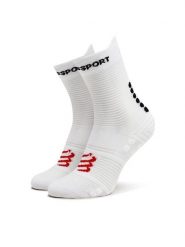 Compressport Skarpety długie Pro Racing V4.0 Run High XU00046B Biały. Białe skarpety męskie Compressport, bez wzorów, z syntetyku. Za 89.99 zł.