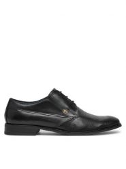 Bugatti Półbuty 313-AHY01-4000 Czarny. Czarne buty wizytowe męskie Bugatti, bez wzorów, ze skóry, bez obcasa, bez zapięcia. Za 219.99 zł.
