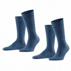 Skarpety Falke Swing (x2). Niebieskie skarpety męskie Falke, bez wzorów, z bawełny. Za 132.50 zł.