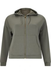 Damska bluza z kapturem zapinana na zamek Q Sportswear Tiamo. Czarne bluzy damskie ENDURANCE Q, bez wzorów, z poliesteru, bez ramiączek, z kapturem. Za 346.00 zł.