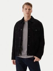 BOSS Kurtka skórzana Johot 50552130 Czarny Regular Fit. Czarne kurtki męskie Boss, m, bez wzorów, ze skóry, bez kaptura. Za 2,199.00 zł.