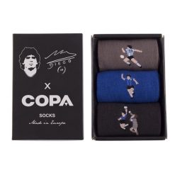 Zestaw skarpetek - Dorosły - Argentyna Maradona x COPA - Czarny. Czarne skarpety męskie COPA FOOTBALL, bez wzorów. Za 127.27 zł.