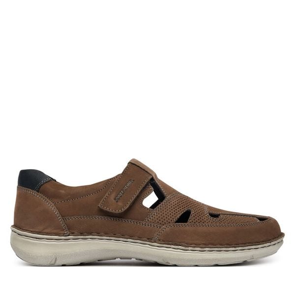 Sandały Josef Seibel. Szare sandały męskie Josef Seibel, bez wzorów, bez zapięcia. Za 307.99 zł.