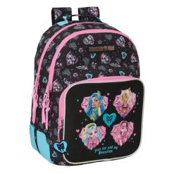 Plecak szkolny MONSTER HIGH Poliester 300D. Czarne plecaki męskie MONSTER HIGH, bez wzorów, z poliesteru. Za 238.30 zł.