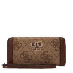 Portfel Guess. Brązowe portfele damskie Guess. Za 299.99 zł.
