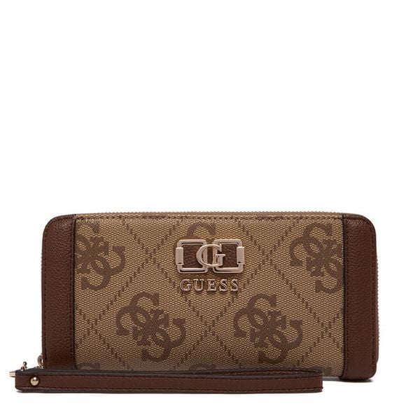 Portfel Guess. Brązowe portfele damskie Guess. Za 299.99 zł.