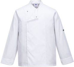 Portwest - Bluza szefa kuchni CROSS-OVER idealna w parnym pomieszczeniu, 65% poliester, 35% bawełna 190g, siatka 100% poliestrowa czarny XXL. Czarne bluzy męskie Portwest, m, bez wzorów, z bawełny, bez ramiączek, bez kaptura. Za 71.47 zł.