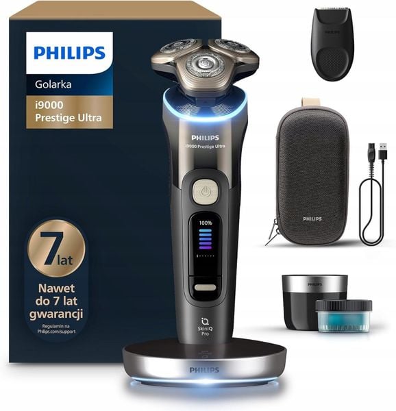 Golarka Philips Shaver i9000 Prestige Ultra elektryczna golarka SkinIQ Pro 5 trybów. Golarki i trymery Philips. Za 1,429.00 zł.