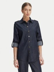 Marciano Guess Koszula jeansowa G6GH29 D1082 Granatowy Regular Fit. Niebieskie koszule damskie Marciano Guess, z aplikacjami, z jeansu, bez kołnierzyka, bez ramiączek. Za 779.99 zł.