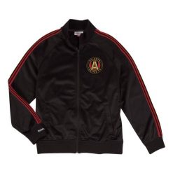 Kurtka z dresu Atlanta United FC. Czarne kurtki męskie Mitchell & Ness, m, bez wzorów, z dresówki, bez kaptura. Za 545.00 zł.