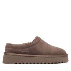 Klapki Tamaris. Szare klapki damskie Tamaris, bez wzorów, bez obcasa, bez zapięcia. Za 239.99 zł.
