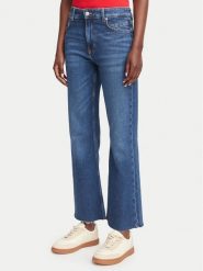BOSS Jeansy Angela 50564436 Granatowy Flared Fit. Niebieskie jeansy damskie Boss, bez wzorów, z bawełny. Za 499.99 zł.