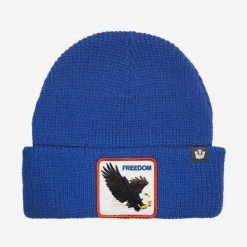 Czapka Beanie Goorin Bros New Heights Blue. Niebieskie czapki męskie Goorin Bros, bez wzorów. Za 181.89 zł.