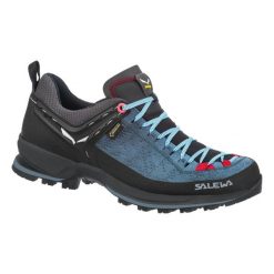 Buty Trekkingowe Damskie Salewa Mtn Trainer 2 Gtx. Niebieskie obuwie trekkingowe damskie Salewa, bez zapięcia. W wyprzedaży za 883.80 zł.