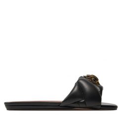 Klapki Kurt Geiger. Czarne klapki damskie Kurt Geiger, bez wzorów, bez obcasa, bez zapięcia. Za 679.99 zł.