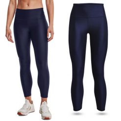 Legginsy sportowe damskie Under Armour szybkoschnące treningowe. Niebieskie legginsy damskie Under Armour, s, bez wzorów, do biegania. Za 154.99 zł.