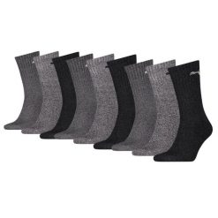 Skarpety sportowe Puma Antracyt/Szary 9 par. Szare skarpety męskie Puma, bez wzorów, z bawełny. W wyprzedaży za 190.92 zł.
