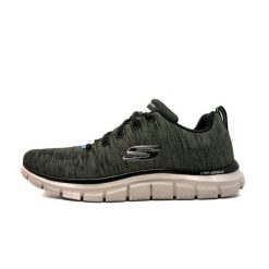 Buty Sportowe Skechers Track - Przedni Biegacz Dorosłych. Zielone buty sportowe męskie Skechers, bez wzorów, z syntetyku, bez zapięcia, Skechers Sport. Za 357.00 zł.