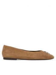 Tory Burch Baleriny Charlie 186910 Szary. Szare balerinki damskie Tory Burch, bez wzorów, ze skóry, bez obcasa, bez zapięcia. Za 1,354.00 zł.