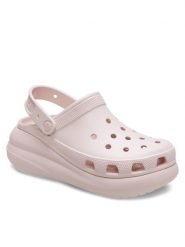 Crocs Klapki Classic Crush Clog 207521 Różowy. Czerwone klapki damskie Crocs, bez wzorów, z tworzywa sztucznego, bez obcasa, bez zapięcia. Za 319.99 zł.