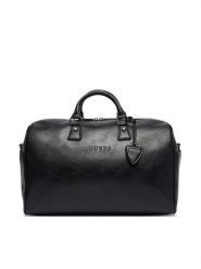Guess Torba weekendowa V6BZ05 W4592 Czarny. Czarne torby podróżne damskie Guess, z aplikacjami, ze skóry. Za 524.99 zł.