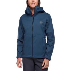 Kurtka Przeciwdeszczowa Damska Black Diamond Stormline Stretch Rain Shell. Niebieskie kurtki sportowe damskie Black Diamond, xs, bez wzorów, bez ramiączek, bez kaptura, trekkingowe. Za 364.99 zł.