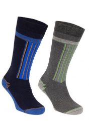 Trespass Winski - skarpety narciarskie unisex 2 pary, granatowo-szare. Niebieskie skarpetki damskie 2117 OF SWEDEN, bez wzorów. Za 174.99 zł.