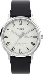 Zegarek Timex Zegarek męski Timex TW2W15000 czarny. Czarne zegarki męskie Timex, bez wzorów. Za 494.00 zł.