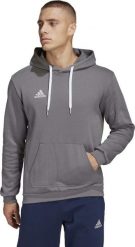 Adidas adidas Entrada 22 Sweat Hoodie HB0578 szary XL. Szare bluzy sportowe męskie Adidas, m, bez wzorów, bez kaptura. Za 115.41 zł.