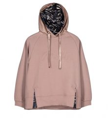 Różowa Modna Damska Bluza Z Kapturem Anekke. Czerwone bluzy damskie Anekke, m, bez wzorów, z jeansu, eleganckie, bez ramiączek, z kapturem. Za 379.00 zł.