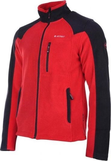 Kurtka męska Hi-Tec POLAR MONAR DARK RED/BLACK XXXL. Czarne kurtki męskie Hi-tec, m, bez wzorów, z polaru, bez kaptura. Za 123.66 zł.