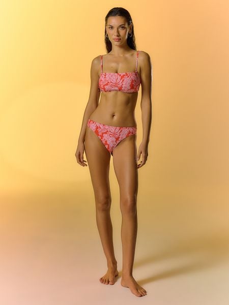 4F Dół od bikini damski - czerwony XL. Czerwone bikini 4F, bez wzorów, z materiału. W wyprzedaży za 29.99 zł.