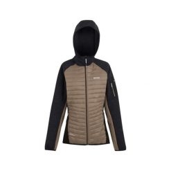 Damska bluza z kapturem na zamek błyskawiczny Regatta Newhill. Brązowe bluzy damskie Regatta, bez wzorów, sportowe, bez ramiączek, z kapturem. Za 129.99 zł.