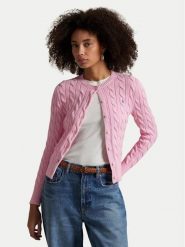 Polo Ralph Lauren Kardigan 211971868010 Różowy Slim Fit. Czerwone kardigany damskie Polo Ralph Lauren, s, bez wzorów, z bawełny, bez kołnierzyka. Za 1,199.00 zł.