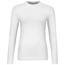 Koszulka z długim rękawem damska FLEX Seamless LS. Białe bluzki damskie Head, l, bez wzorów, sportowe, bez kołnierzyka, bez ramiączek. Za 271.00 zł.
