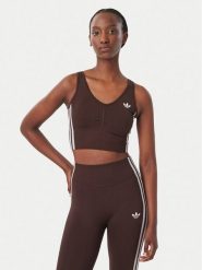Adidas Biustonosz sportowy Essentials 3 Stripes Seamless Bralette KZ4107 Brązowy. Brązowe bielizna sportowa damska Adidas, l, bez wzorów, z syntetyku. Za 152.99 zł.