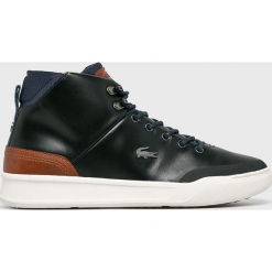 Lacoste - Buty. Czarne buty sportowe męskie Lacoste, bez wzorów, z gumy, bez zapięcia, Adidas Advantage, climacool (adidas). W wyprzedaży za 359.90 zł.