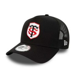 Czapka trucker Stade Toulousain Team Logo. Czarne czapki damskie New Era, bez wzorów, z materiału, eleganckie. Za 180.00 zł.