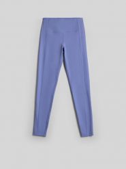 4F Legginsy do jogi szybkoschnące damskie - niebieskie M. Niebieskie legginsy damskie 4F, bez wzorów, z materiału. Za 149.99 zł.