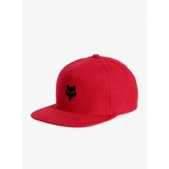 Czapka z daszkiem Fox Head Snapback Hat. Czerwone czapki damskie FOX, bez wzorów, sportowe. Za 131.99 zł.