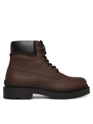 Tommy Jeans Trzewiki Tjm Lace Up Boot Leather EM0EM01629 Brązowy. Brązowe botki męskie Tommy Jeans, bez wzorów, z jeansu, bez obcasa, bez zapięcia. Za 599.99 zł.