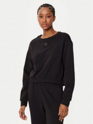 Armani Exchange Bluza XW000086 AF10172 UC001 Czarny Regular Fit. Czarne bluzy damskie Armani Exchange, l, bez wzorów, z bawełny, bez ramiączek, bez kaptura. Za 299.99 zł.