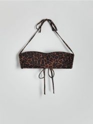 Góra od bikini - brązowy. Brązowe stroje kąpielowe damskie Reserved, l, bez wzorów. W wyprzedaży za 25.99 zł.