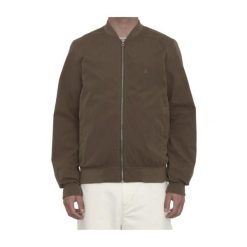Kurtka sportowa męska Volcom Burnward. Brązowe kurtki sportowe męskie Volcom, m, bez wzorów, z bawełny, bez kaptura, trekkingowe. W wyprzedaży za 370.00 zł.