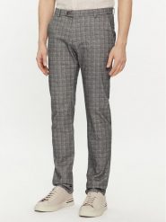 Bugatti Chinosy 4890 26350 Szary Slim Fit. Szare eleganckie spodnie męskie Bugatti, bez wzorów, z bawełny. Za 449.99 zł.