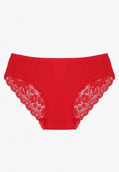 Czerwone Majtki Figi Zdobione Koronką Venissella. Czerwone majtki damskie Born2be, z bawełny. Za 9.99 zł.